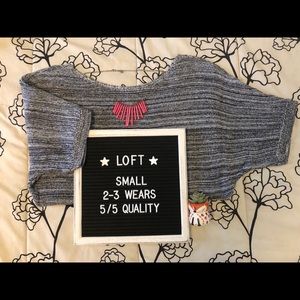 [ LOFT ] V Back Dolman Sweater